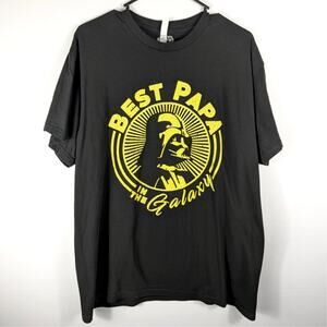 Star Wars Darth Vader Best Papa In The Galaxy T Shirt Mens XL Black Graphic Tee
